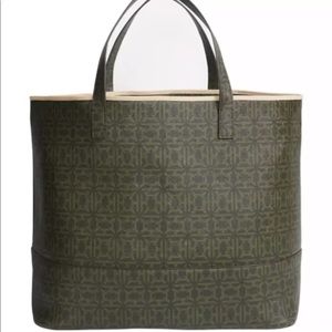 India Hicks big olive green tote